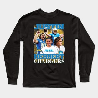 Justin Herbert Retro Collage Long Sleeve T-Shirt